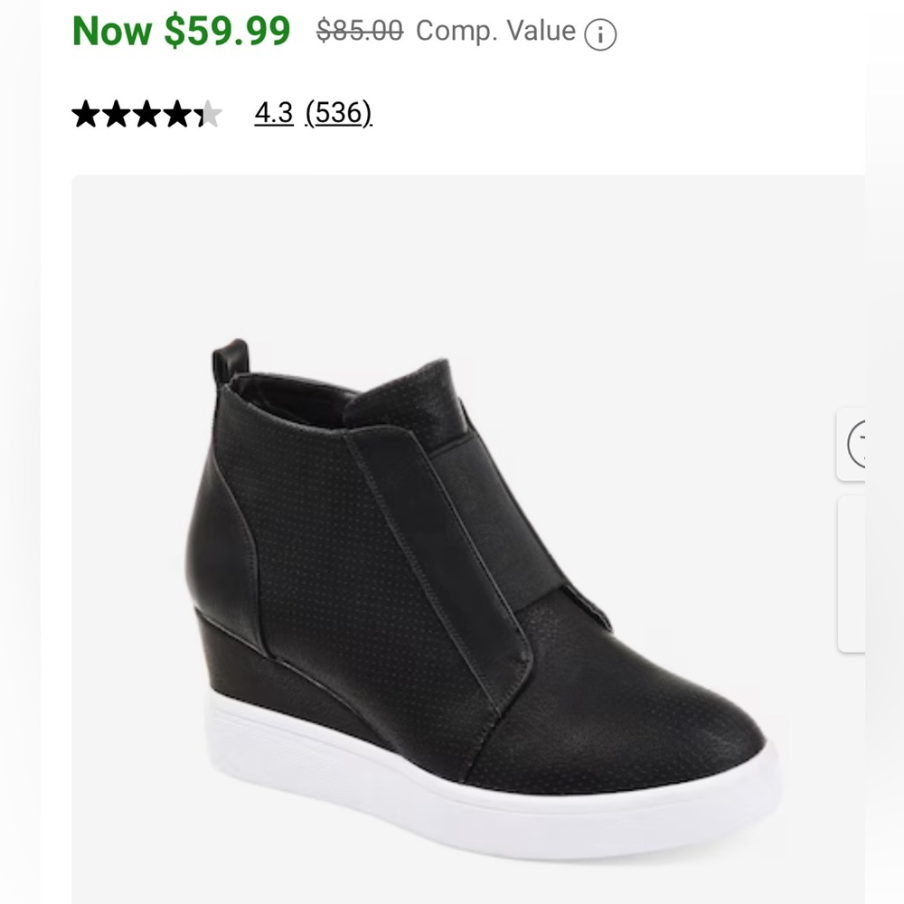 Mia wedge sneakers size 10